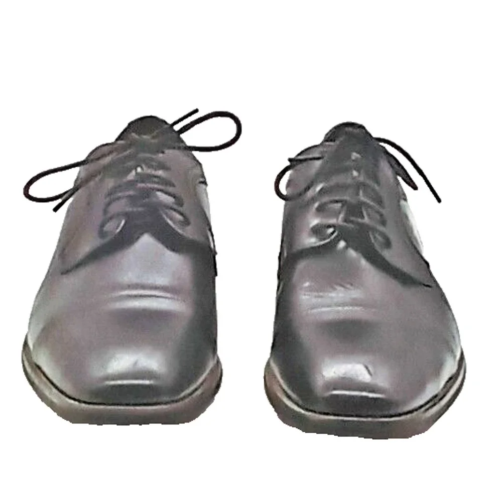 BRUNO MARC Oxfords Shoes Men's Size 8 M Leather Uppers Black Dress
